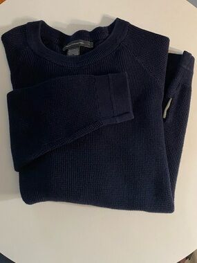 FRENCH CONNECTION Men's Navy Crewneck Sweater Size Large